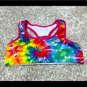 Kids Tie-Dye sports bra, size small 6